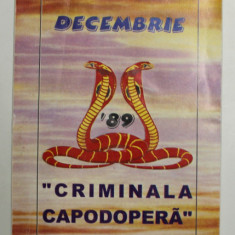 DECEMBRIE '89 - '' CRIMINALA CAPODOPERA '' de ILIE STOIAN , 1998