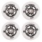 Roti WORKER 84mm si Rulmenti ABEC-9 chrome - Set 4 bucati,