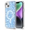 Husa MagSafe pentru Apple iPhone 15 Plus / 14 Plus, Techsuit, Sparkly Glitter, Bleu
