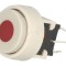 Comutator DPDT 0,1A/30VDC alb LED roșu THT