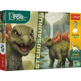Puzzle Trefl 100 piese Dino World Stegosaurus pentru copii 5+
