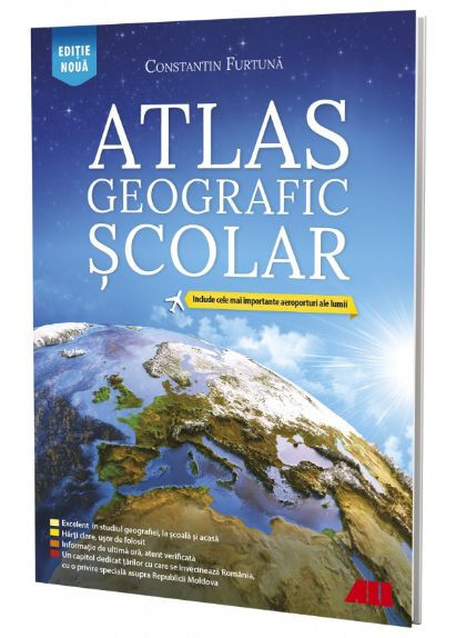 Atlas geografic scolar &ndash; Costantin Furtuna (Editia 2020)