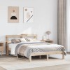 VidaXL Cadru de pat cu tăblie, 160x200 cm, lemn masiv de pin 3306051