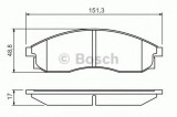 Set placute frana,frana disc MITSUBISHI L 200 (K7, K6) (1996 - 2007) BOSCH 0 986 424 340