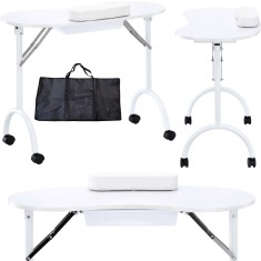 Masa cosmetica pliabila pentru birou manichiura mobila model CB-9001 foto