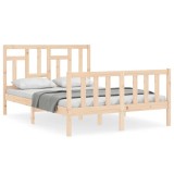 Cumpara ieftin Cadru de pat fara saltea, 140x200 cm, lemn masiv pin