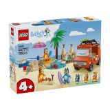 LEGO BLUEY CALATORIA FAMILIEI LUI BLUE CU MASINA LA PLAJA 11202
