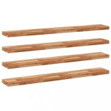 Cumpara ieftin Rafturi suspendate 4 buc. 140x20x4cm lemn masiv acacia netratat