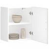 Dulapuri bucatarie Gossi, 2 buc, lemn prelucrat, gri beton, 50x31x60cm, Porto, montaj perete, depozitare, rezistent umiditate
