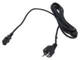 Cablu 3x1mm2 CEE 7/7 mufă IEC C13 mamă PVC 5m negru POS