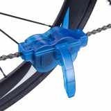Aparat Curatat Lant Bicicleta AVEX, Universal, Rapid, cu Perii si Burete, Albastru