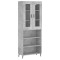 Dulap inalt, gri beton, 69,5x34x180, lemn compozit
