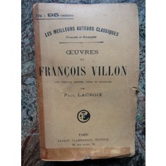 Oeuvres de Francois Villon