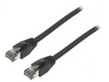Cabluri patch S/FTP Cat 8.1 2m LSZH negru 26AWG, Logilink