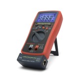 Multimetru digital auto range 2 in 1, tester cabluri RJ45 RJ11 USB, 600V, test diode, continuitate
