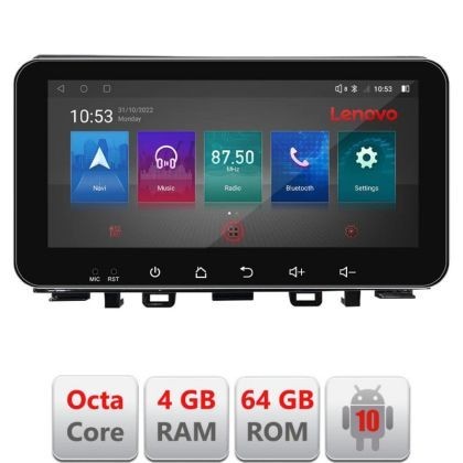 Navigatie Kia Rio 2019- Android radio gps internet Octa Core 4+64 LTE ecran de 10.33&#039; wide kit-rio-2020-+EDT-E511-pro CarStore Technology