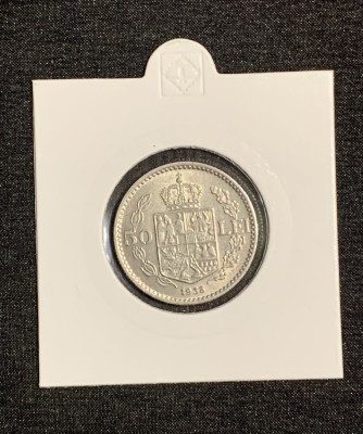 Moneda 50 lei 1938 foto