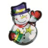 Figurina Craciun Fereastra Om de Zapada cu LED, Home, 21x19cm, Decoratiune Iluminata, Baterii AAA