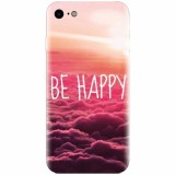 Husa silicon pentru Apple Iphone 5c, Be Happy Puffy Clouds