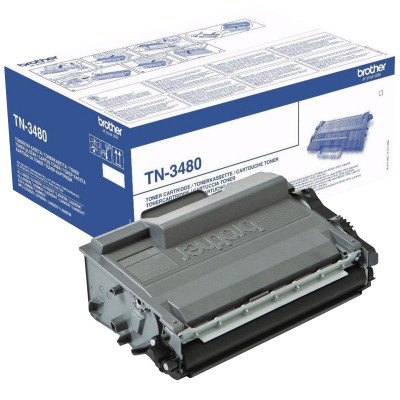 Toner WB Black, TN3480-WB, compatibil cu Brother HL-L6400, 8K, incl.TV 0 RON, foto