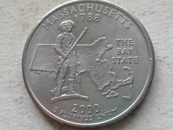 USA-QUARTER DOLLAR 2000 (Massachusetts)