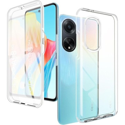 Husa 360 compatibila cu Oppo A98 - V2 Transparent fata si spate foto