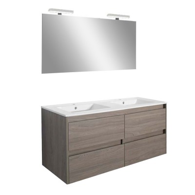 Mobilier complet de baie Porto Prime 120 &amp;icirc;n culoarea ulmului rauna foto