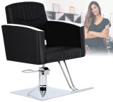 Scaun de coafat Cruz hidraulic rotativ pentru salonul de coafură Suport cromat scaun de coafor