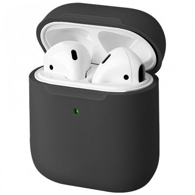 Husa TPU Uniq Lino pentru Apple Airpods 1 / 2, Neagra foto