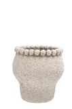 Cumpara ieftin Ghiveci flori piatra bej 16,5 x 16,5 cm