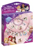 Set creativ DIY Bratari cu pandantive moi 2D cu slipici, Disney Princess, Totum