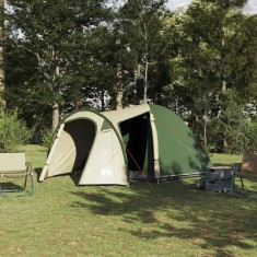 vidaXL Cort cu dome cu acoperiș Altele Verde 384 x 254 x 170 cm 42001011
