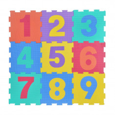 Covoras tip puzzle, 31.5 x 31.5 cm, 9 piese, model numere