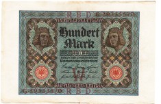 Germania 100 Marci Mark 1920 P-69 Seria 29333570 ( W )