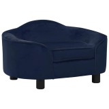 Canapea pentru caini, albastru, 67x47x36 cm, plus