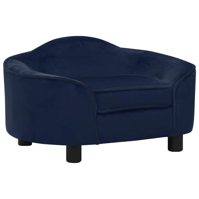 Canapea pentru caini, albastru, 67x47x36 cm, plus