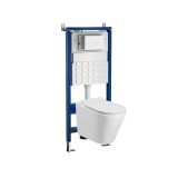 Set rezervor WC Montat pe Perete Leziter Roya Ride 21W, HDPE, 6-9L, Silentios