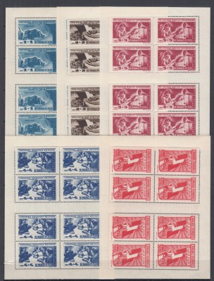ROMANIA1947 LP 224 a APARAREA PATRIOTICA IN BLOCURI DE 8 MNH foto