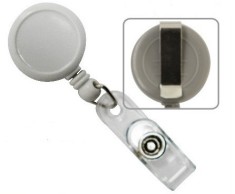Dispozitiv Cu Snur Retractabil Pt. Legitimatii, Rotund-d20mm, Clips Curea, Kejea - Culori Asortate foto