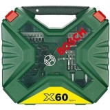 Bosch X-Line 60 - Set accesorii insurubare si burghie mixte 61 bucati