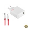Incarcator Retea Cu Cablu USB-C OnePlus 80W 7.3A 1 x USB-A - 1 x USB-C Alb 5461100597