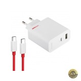 Incarcator Retea Cu Cablu USB-C OnePlus 80W 7.3A 1 x USB-A - 1 x USB-C Alb 5461100597