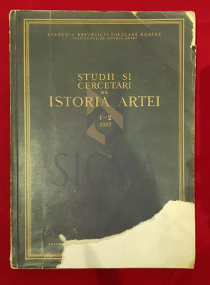 Studii si cercetari de Istoria Artei, 1-2, 1957 foto