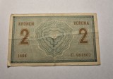 2 Kronen Korona Coroane 1914
