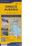Harta rutiera Grecia si Albania