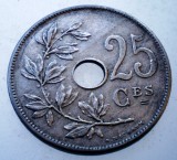7.486 BELGIA 25 CENTIMES 1909 BELGIQUE, Europa, Cupru-Nichel