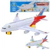 AVION INTERACTIV SE MIȘCĂ, SE ILUMINEAZĂ, EMITE SUNETE JUCĂRII PENTRU COPII AIRBUS