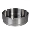 Scrumieră Metalică Rotundă, Argintie, Diametru 12 cm, &Icirc;nălțime 4 cm, Oem