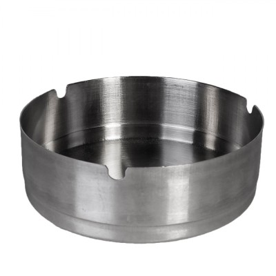 Scrumieră Metalică Rotundă, Argintie, Diametru 12 cm, &amp;Icirc;nălțime 4 cm foto