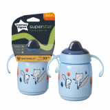 Cana Sippee cu protectie Bacshiled&trade; pentru +6 luni Albastra, 300ml, Tommee Tippee